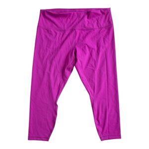 Lululemon Athletica Vibrant Pink Align Higj Rise Cropped Leggings 20